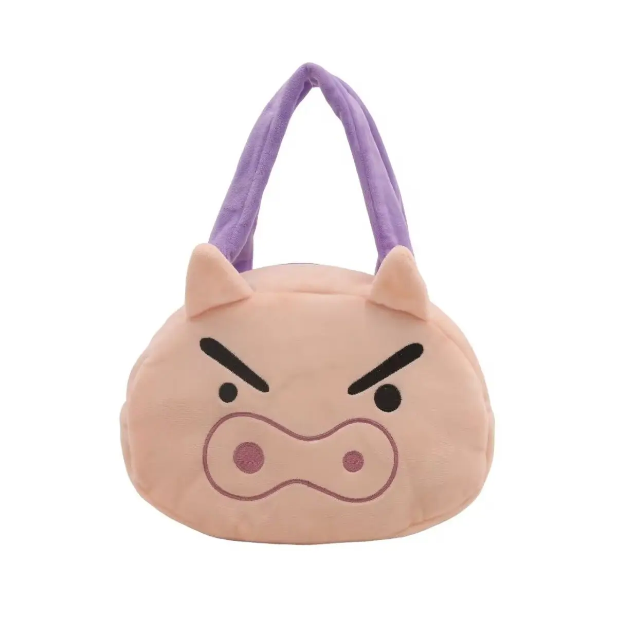 Crayon Shin-chan Plush Handbag Cute Cartoon Crossbody Bag Large Capacity Storage Bag Convenient Makeup Bag Fun Gift for Friends view 4
