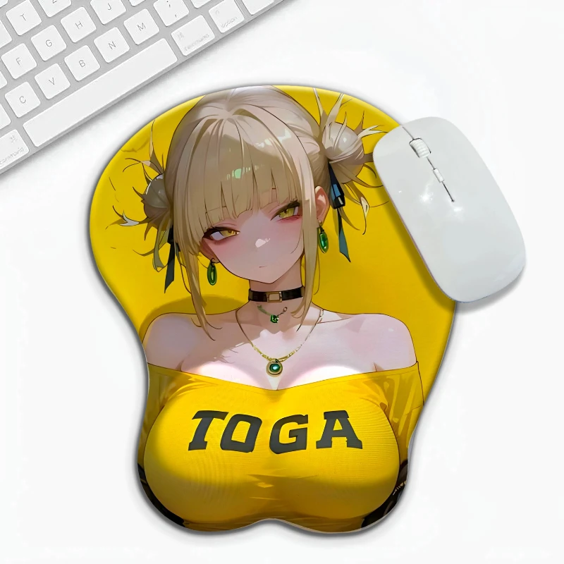 Heroic Girl with A Great Figure 3D Silicone Wrist Rest Mouse Pad Desk Pad Suitable for Gaming Use Ergonomic