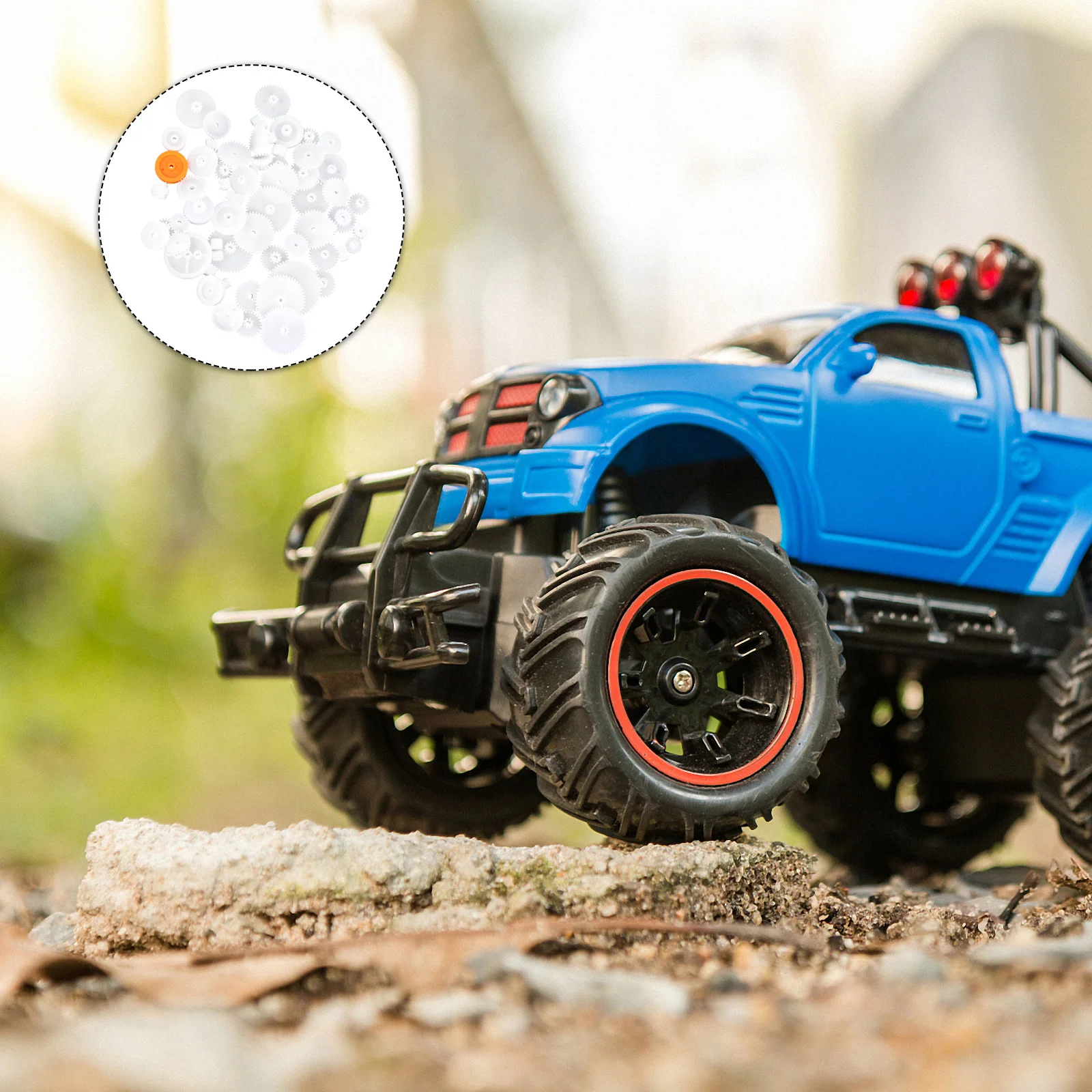 Zestaw 64 elementów przekładniowych, plastikowy zestaw asortymentowy do projektów mechanicznych DIY, koła zębate koronowe, ślimakowe, podwójne i pojedyncze, komponenty do pasków.