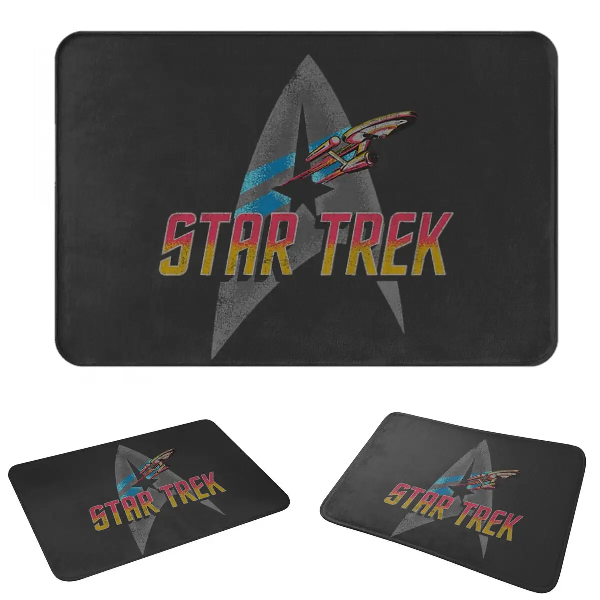Star Treks Science Fiction TV Series Doormat Washable Carpet Rug Kitchen Entrance Home Floor Mat for Living room Footpad Mats