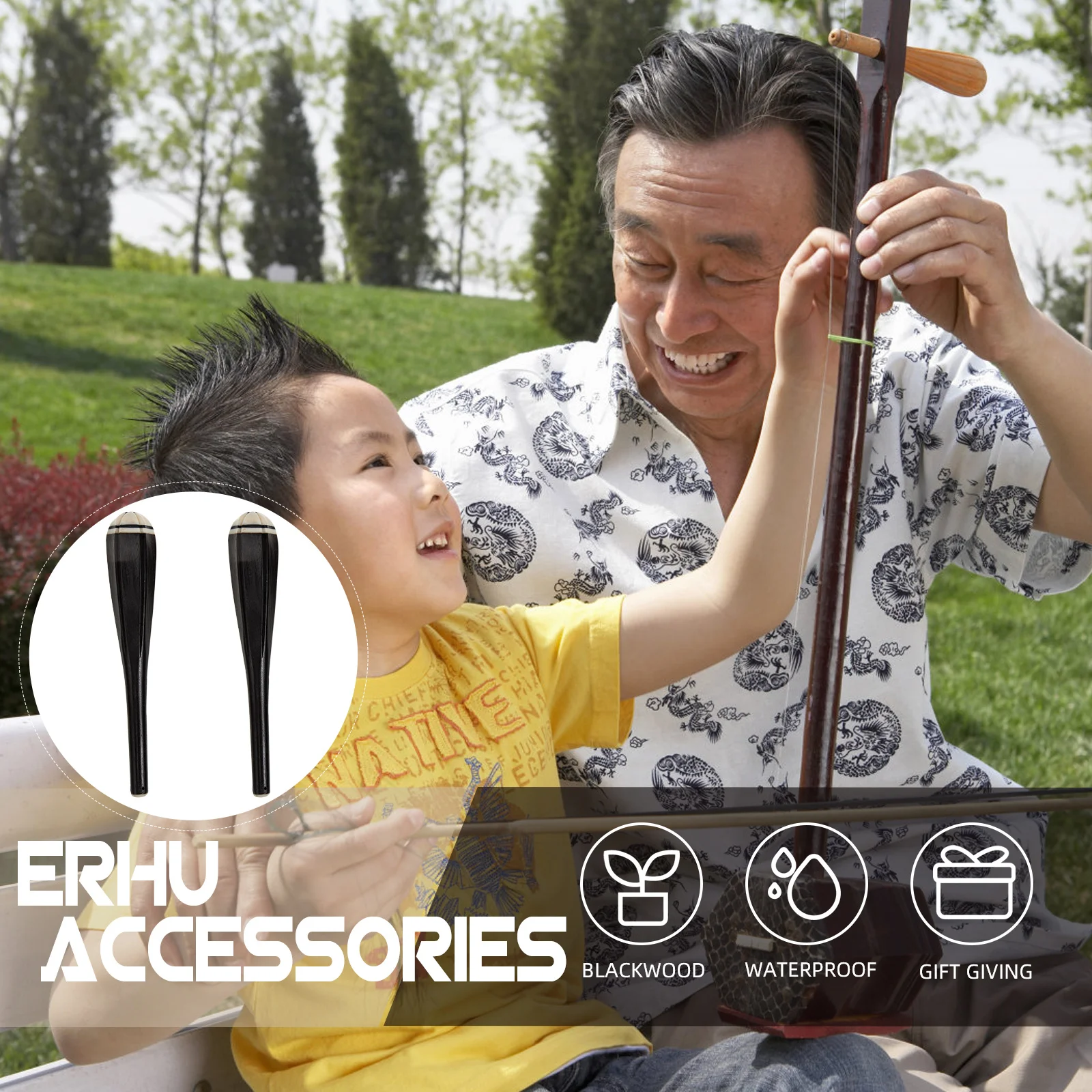 

1Set Erhu String Winder Professional Repair Tool Small Portable Manual String Changing Tool for Daily Erhu Maintenance