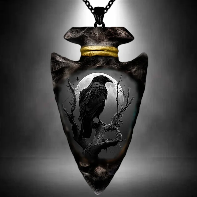 Animal Accessories Undead Birds Crow Pendants Halloween Gothic Hipster Accessories Necklace