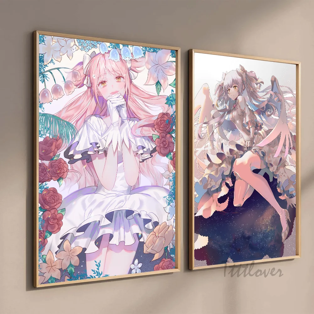 Puella Magi Madoka Magica Poster Stickers Art Wall Murals Decor Game Room Decor Gifts HD Painting