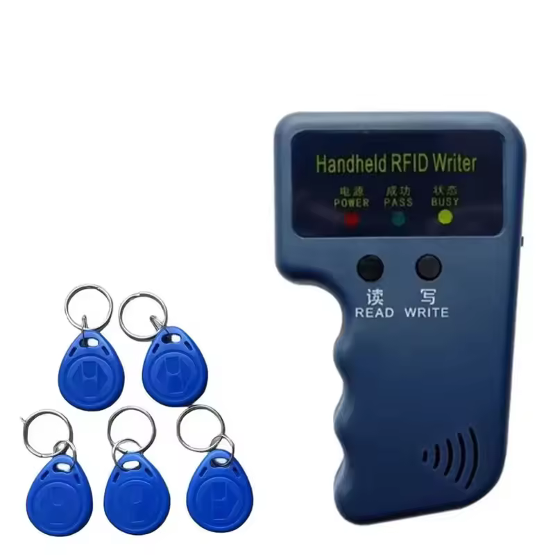 Repetitive Handheld 125KHz EM4100 5200 RFID ID Card Writer Copier Duplicator Programmer + 2pcs T5577 Rewritable Keyfobs Tags - Image 12