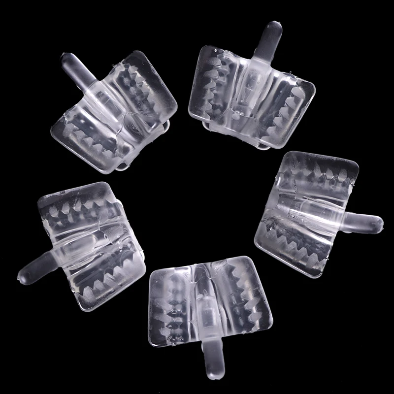 5Pcs Dental Silicone Bite Block Holding Saliva Ejector Suction Tip Oral Cheek Retractor Occlusal Pad Dentistry Material