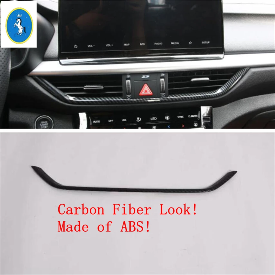 

For Kia Forte / Cerato / K3 2019 - 2023 Dashboard Central Air Conditioner AC Outlet Vent Strip Cover Trim Interior Accessories