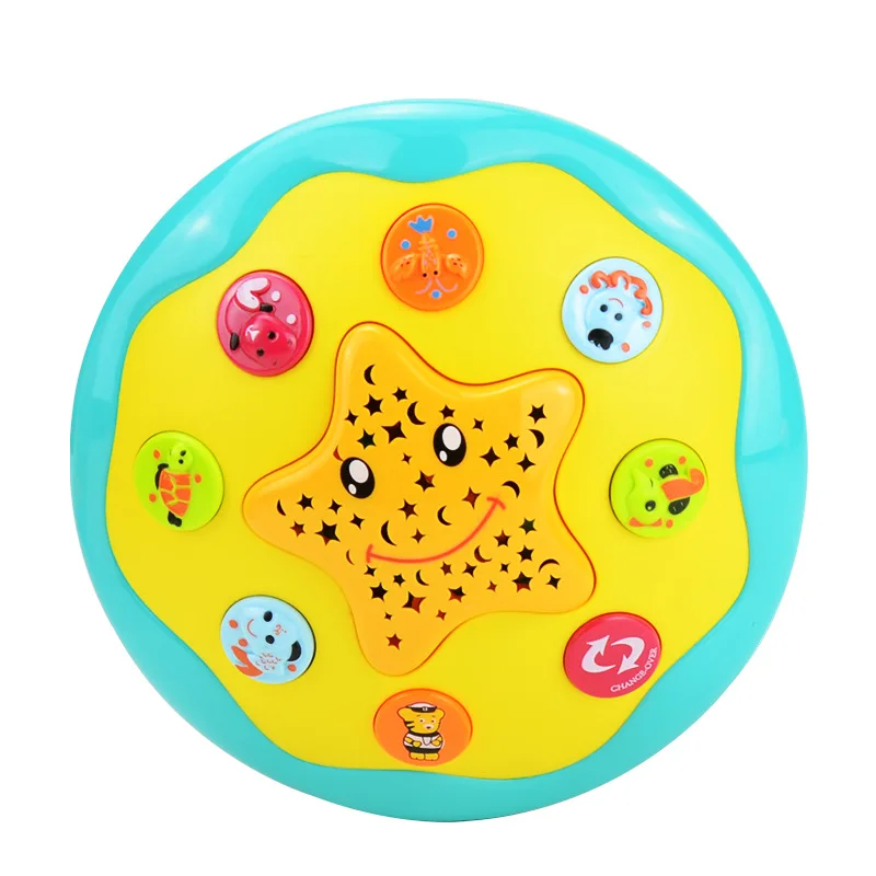 Baby Toys 6 to 12 Months Musical Light Up Tummy Time Infant Toys Ocean Rotating Projector Baby Education Toy for Toddlers Kids