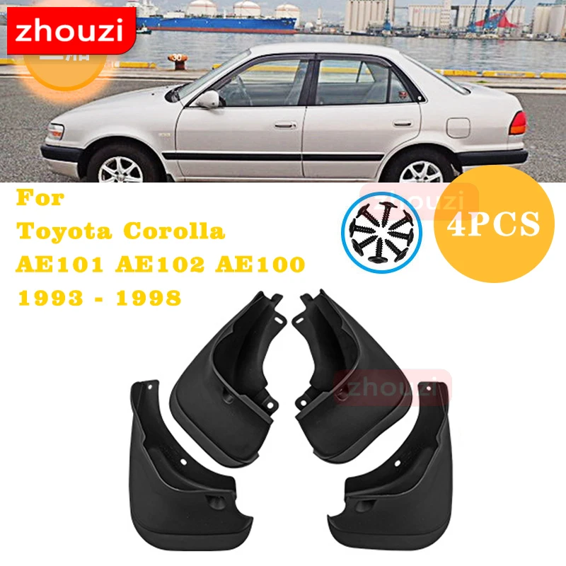 Front Rear Mud Flaps  Splash Guards Mudguards 1998 1997 1996 1995 1994 1993 For Toyota Corolla AE100 AE140 1993-1998 2007-2013