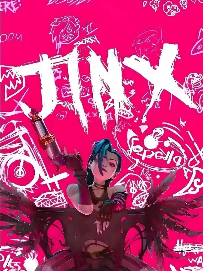 2025 New Cartoon Anime Game Arcane J-Jinx Diamond Painting Full