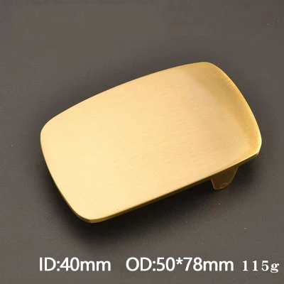 1Pc 40mm Reinem Messing Gürtel Schnalle männer Kupfer Gürtel Kopf für 37-39mm Casual Jeans bund DIY Leder Handwerk Zubehör – Detail 13