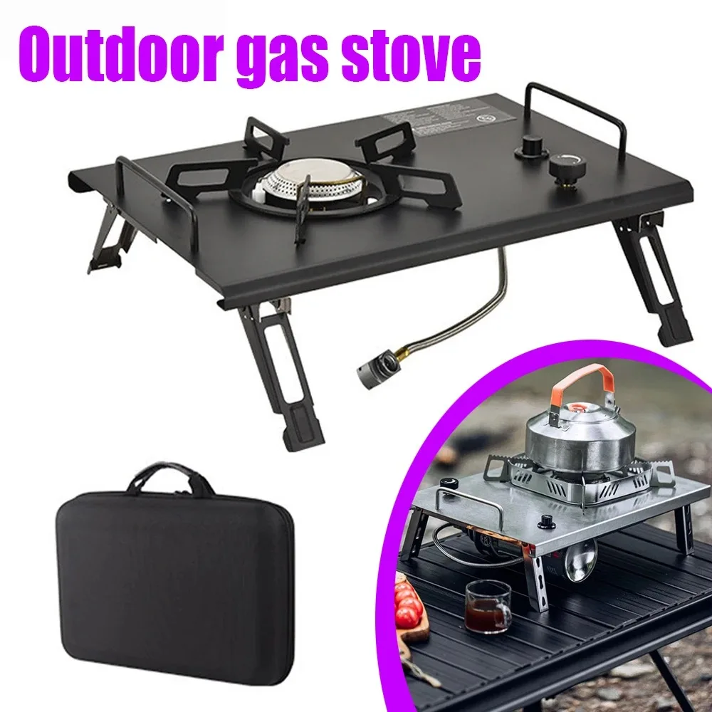 Outdoor Portable Tabletop Camping Gas Stove Stainless Steel Tabletop Foldable Design Embedded Suitable For Camping and Picnic