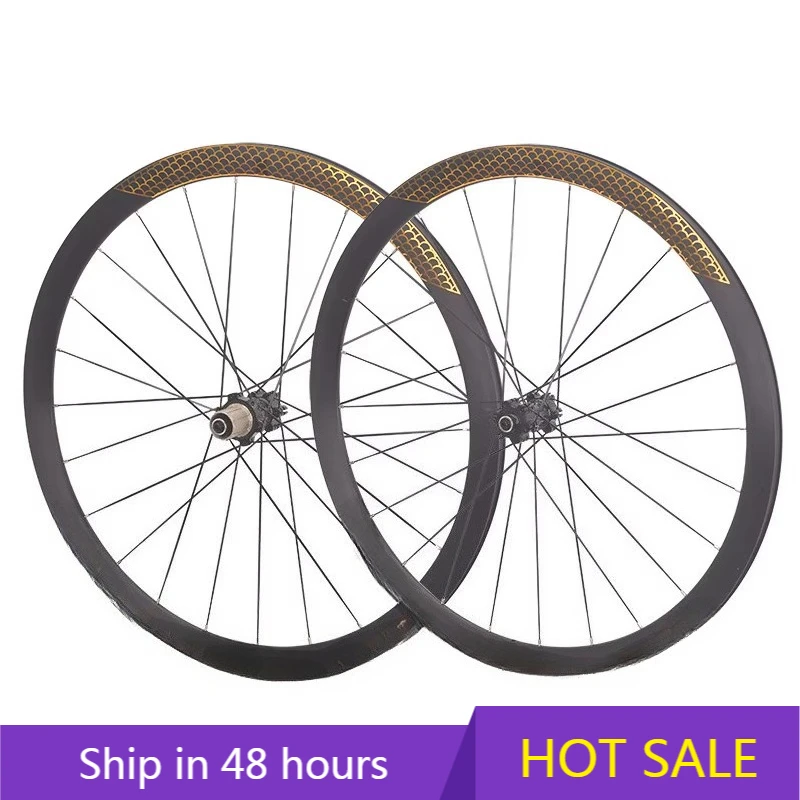 

POWER LEAP RUJIXU 700C Disc Brake Bicycle Wheelset Off-road Road Wheels with 38mm Size for 38mm Bike
