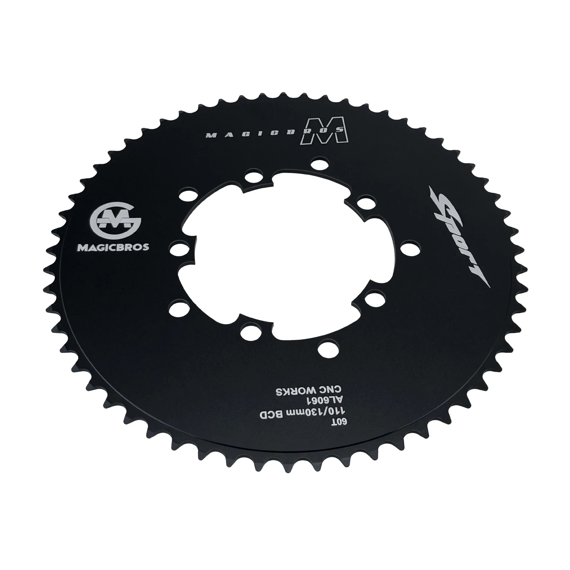 AliExpress NONE MAGICBROS Fixed Gear Single Speed Chainring Dual BCD 110/130MM Round Chainring Aluminum Alloy For 1/8' Chain Only