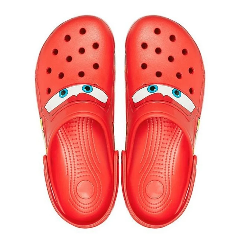 Zapatillas de playa de Disney para exteriores, zapatos de dibujos animados de Rayo Mcqueen Pixar Crocs, piscina de anime, antideslizantes, No95