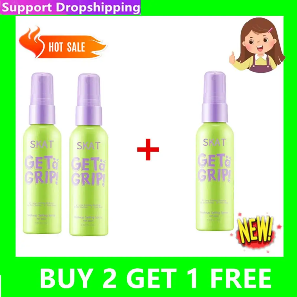 

3X Makeup Spray Face Primer Foundation Base Fixer Fix Lasting Waterproof Foundation Long Lasting Make Up Hydrate Spray 60ml