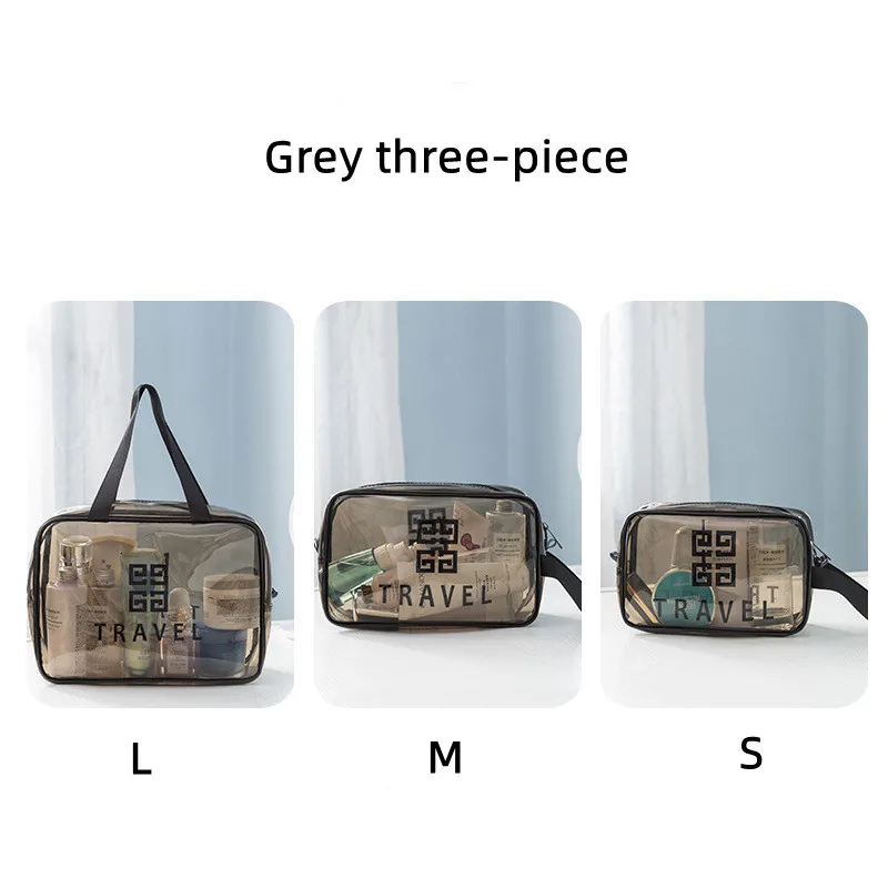 Transparent PVC travel storage bag women\'s portable waterproof wash bag cosmetic multifunctional large-capacity makeup bag