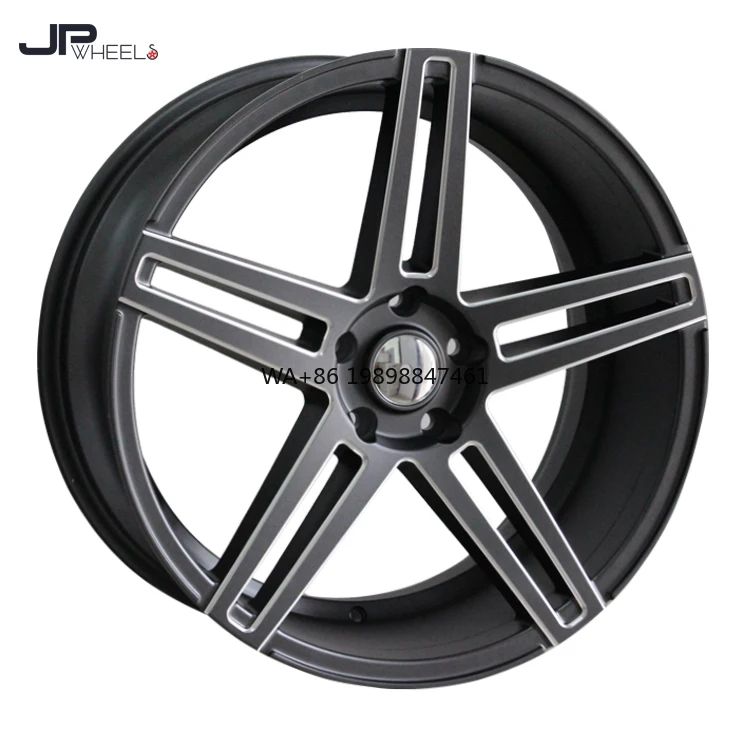 

Wholesale New 20 Inch Aluminum Five Spoke Casting Wheels Rims 5x114.3 Black Finish for Passenger Cars Audi Bens for for