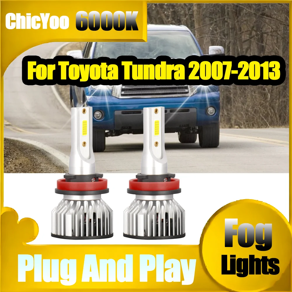 

2X 20000LM Высокая мощность H11 H8 H9 Ближний свет 90W Светодиодные фары Налобные фары 12V 6000K Белый Plug And Play для Toyota Tundra 2007-2013