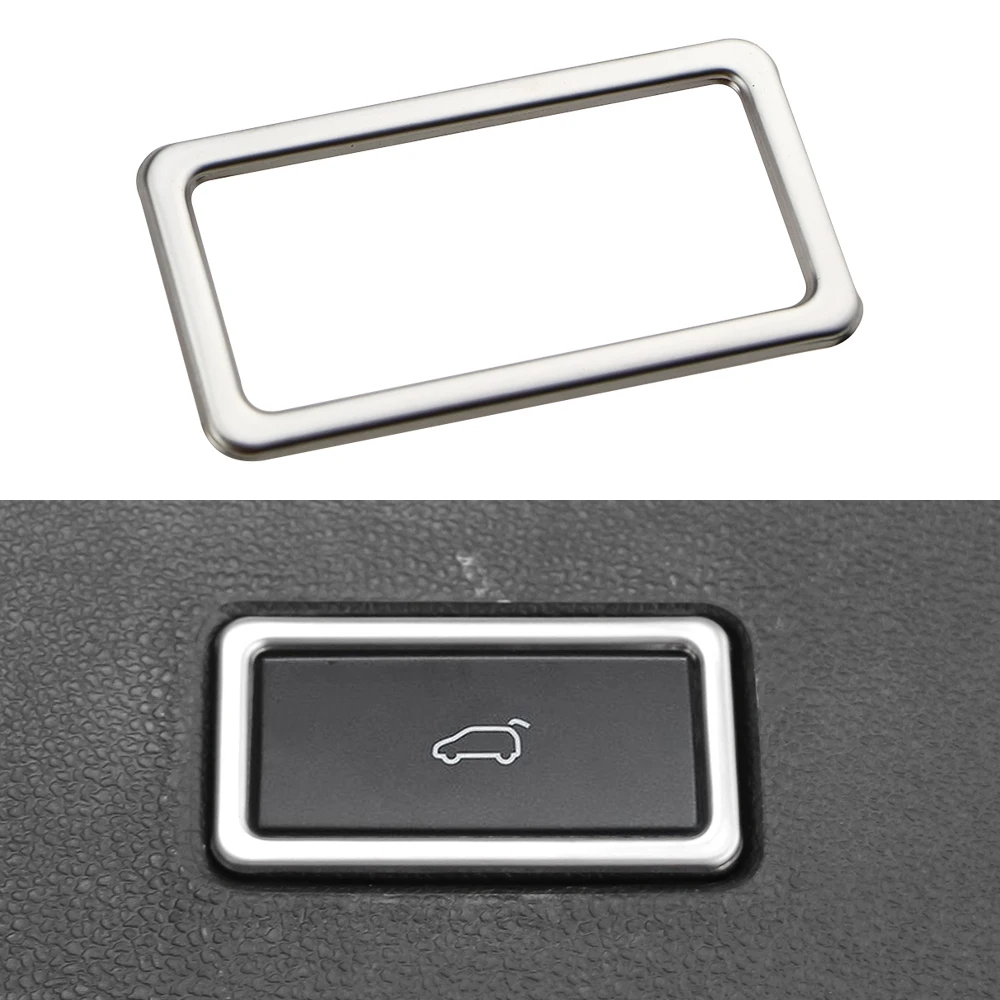 Car Trunk Button Cover Sticker for Volkswagen VW Passat 2019+ Troc 2018+ Tiguan L 2017-2022 Tayron 2018+ Viloran 2020 Accessory