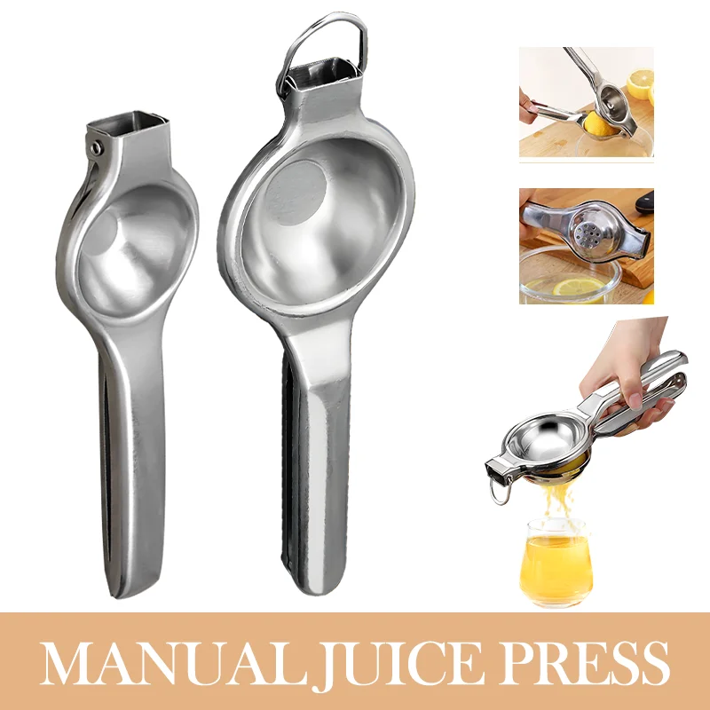 

New Lemon Manual Juicer Stainless Steel Household Fruit Citrus Orange Hand Squeezer Press Machine Durable Kitchen Accessories