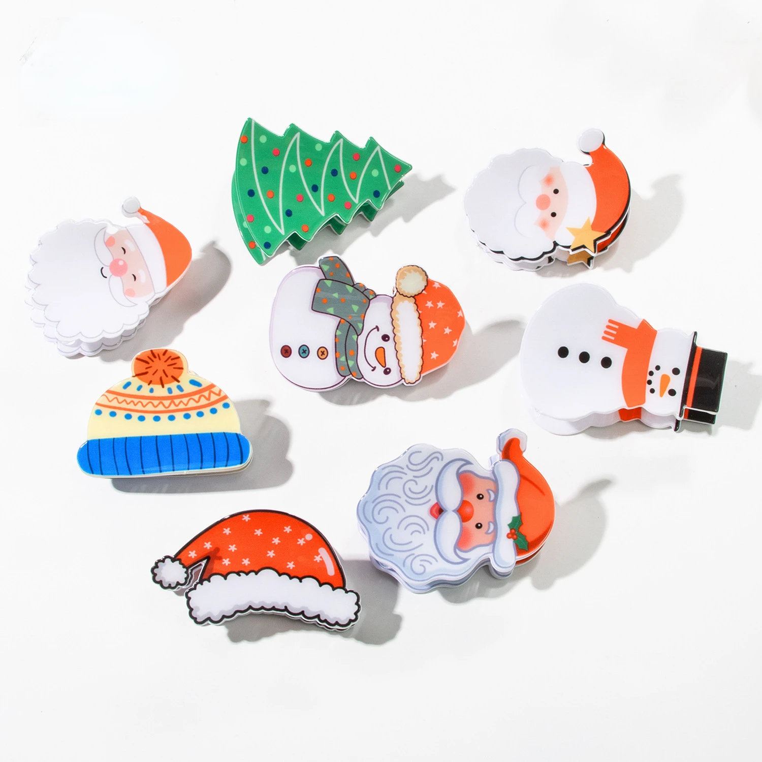 2024 New Snowman Hair Clips Christmas Tree Hair Claw Cute Elk Hairpin Snowflake Boots Headwear Santa Claus Accessories For Girls