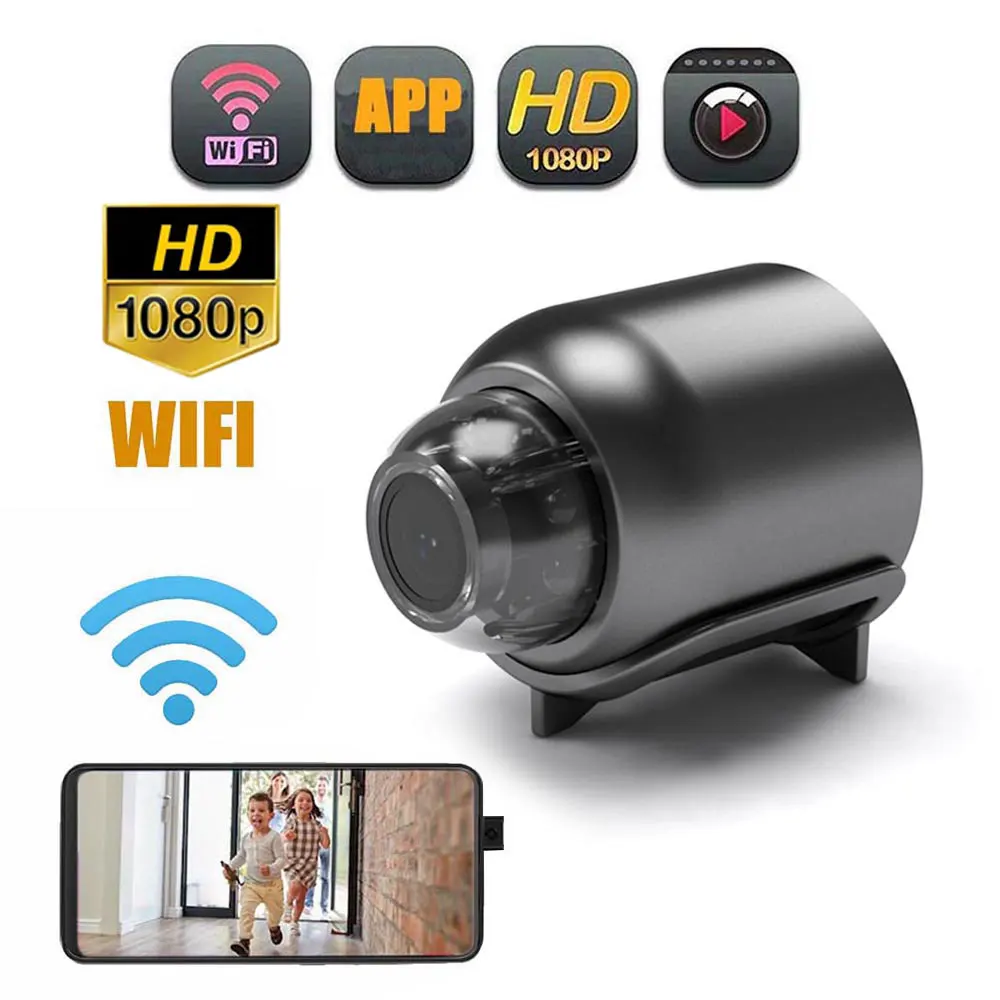 Mini 1080P HD Camera WiFi Baby Monitor Indoor Safety Security Surveillance Camcorder IP Cam Audio Video Recorder