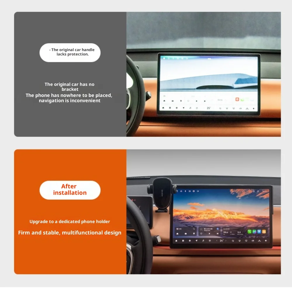 Fit for Leapmotor C10 Car Phone Mount Navigation Screen Storage Box