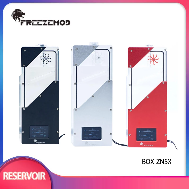 FREEZEMOD Computer Water Cooler Intelligent Water Tank Hall Flow Speed RGB Control Porous Position Installation / BOX-ZNSX