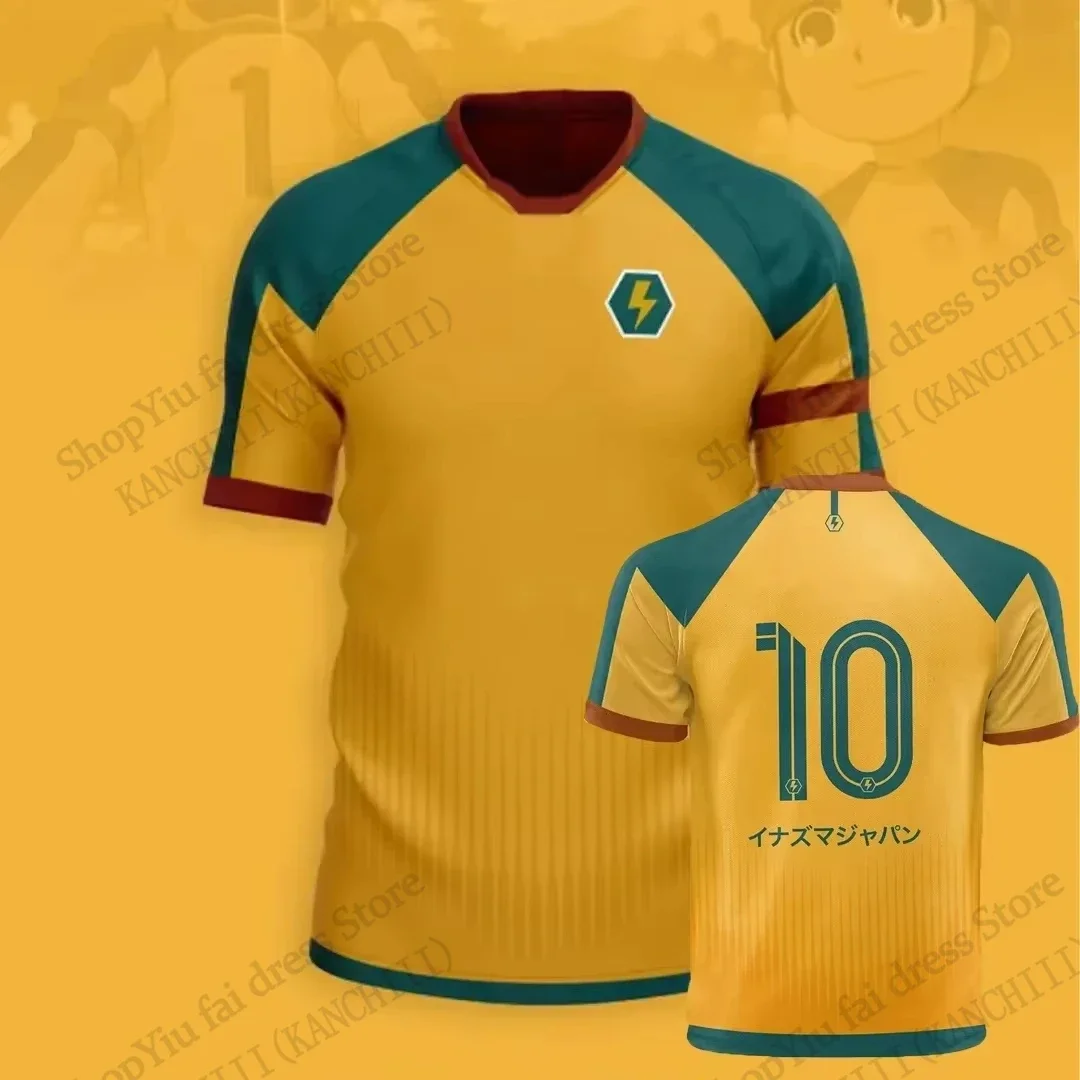 Anime Jersey Inazuma Eleven Kaio Fußball 3D-Druck T-Shirt Herren Damen Mode Kurzarm Sport T-Shirt Kinder Oberteile Tee Mark Evens – Detail 2