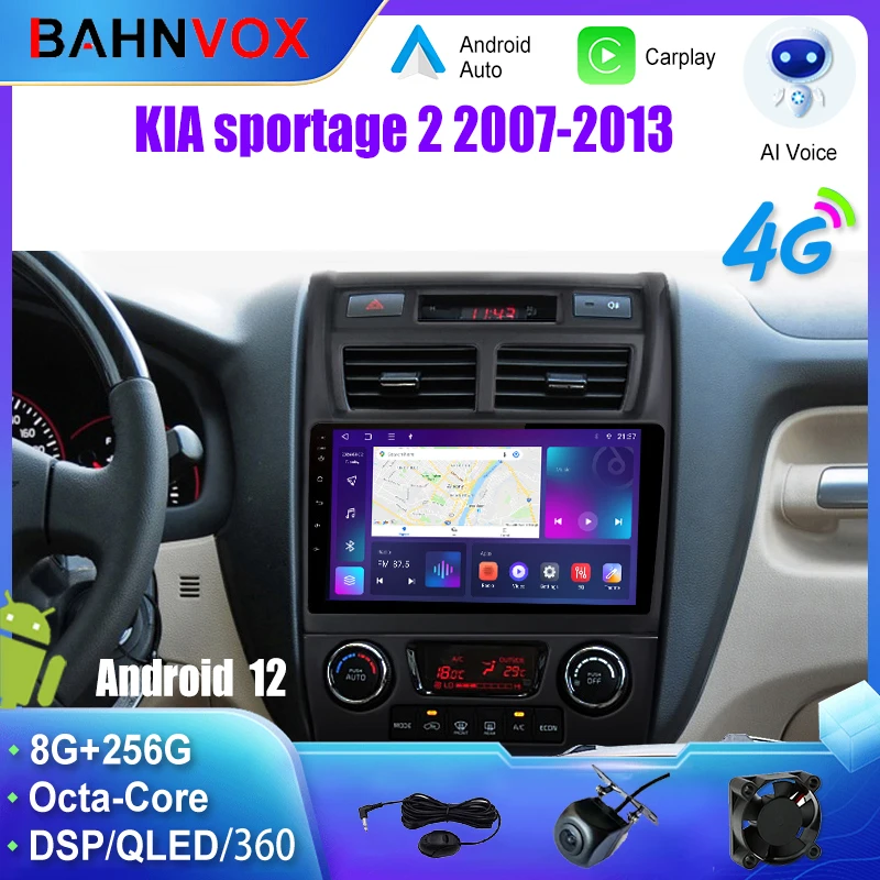 Android Car Radio GPS Navigation Multimedia Video Player for KIA sportage 2 2007-2013 Stereo Tape Recorder Screen Head Unit
