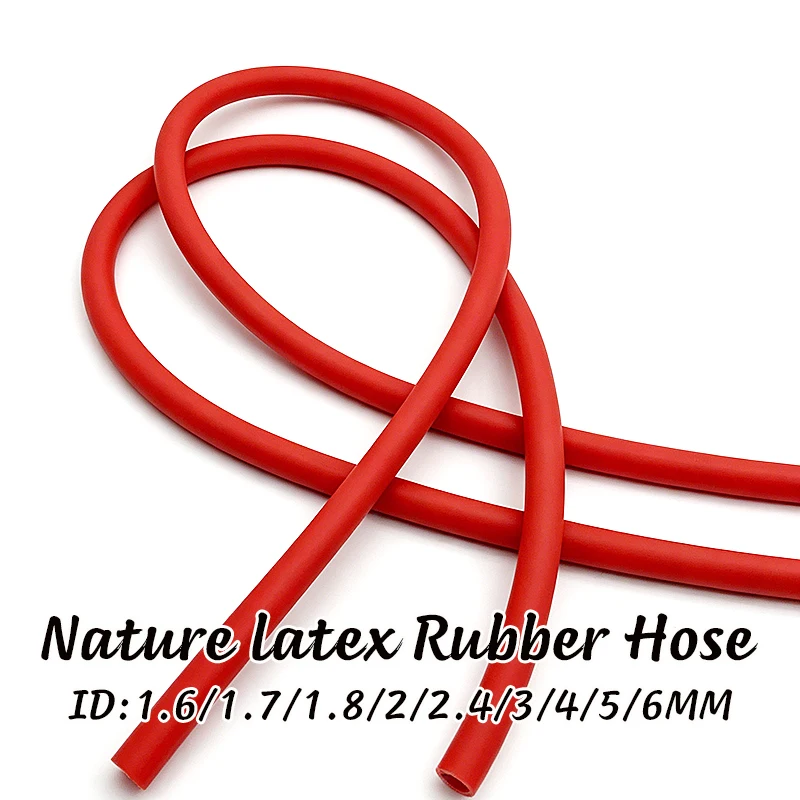 

2/5M inner diameter 1.6-6mm natural hollow latex tube, flexible, high-density, strong tensile rebound without deformation
