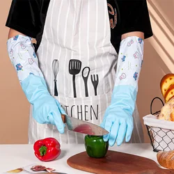 Waterproof Rubber Latex Dishwashing Gloves, Durable Cleaning, Housework Chores, Kitchen Tools