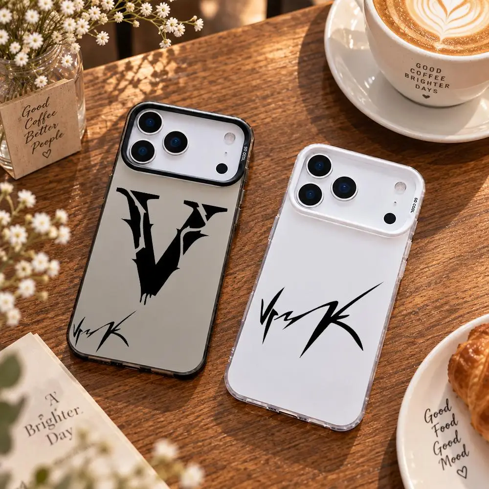 Fashion Brands V-VRUNK Phone Case For IPhone 18 17 16 15 14 13 Pro Max Independent Metal Button Electroplating Mobile