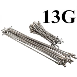 5 Pcs Bicycle Spokes & Nut 13G(2.25mm)/122/124/139/178/181/228/230/248/250/255MM 304 Stainless Steel Electric Bike DELT