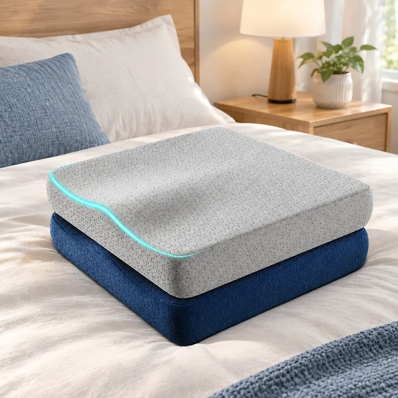 Ergonomic Memory Foam Cushion for Office Chairs, Designed to Alleviate Hemorrhoid Discomfort and Enhance Sitting Comfort