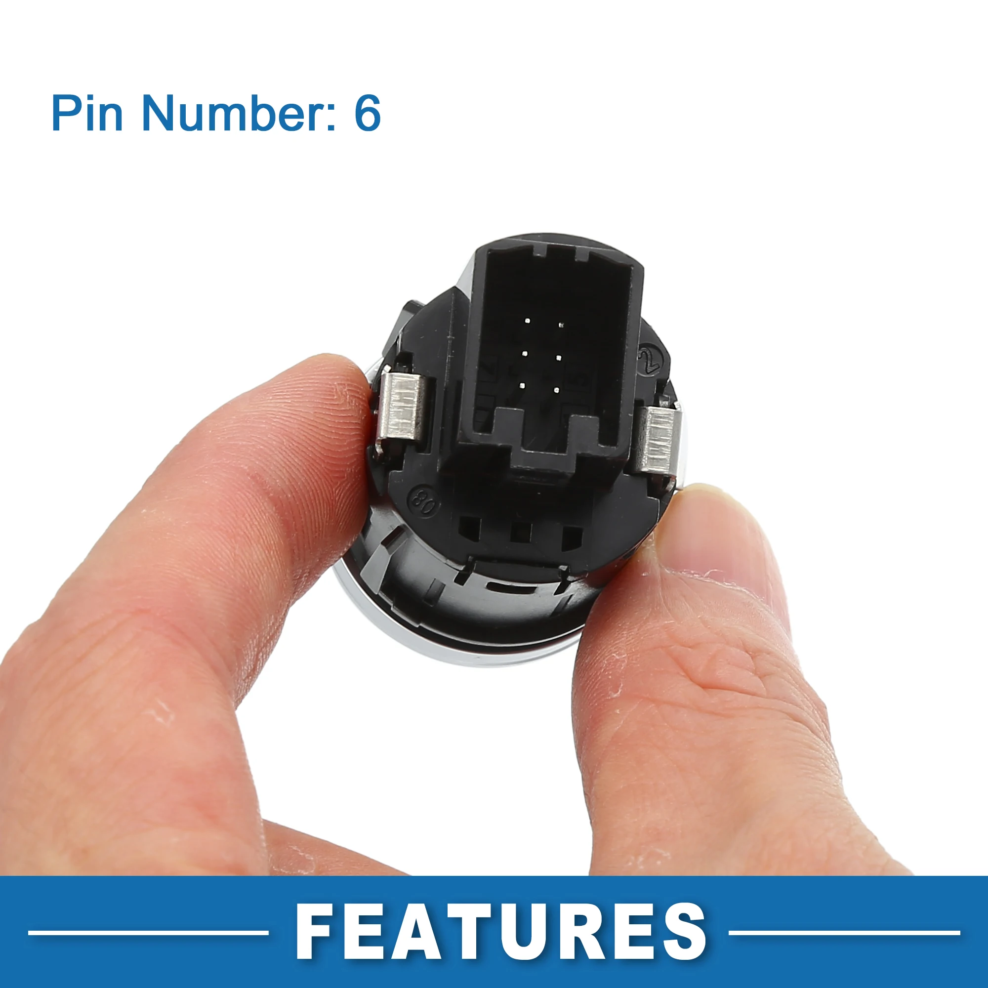 UXCELL مفتاح تشغيل زر الضغط رقم 4H 1905217 زر إيقاف تشغيل المحرك لسيارة Audi A8 2014-2016