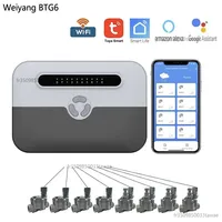 WIFI Garden Watering Timer 8 Zone Smart Sprinkler Controller Alexa Google Home Smart Irrigation Watering System Tuya Smart Life