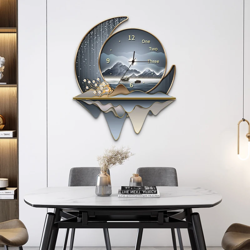 Living Room Luxury Wall Watch Digital Modern Luminous Xenomorph Fashion Clock Wall Design Orologio Da Parete Home Decoration