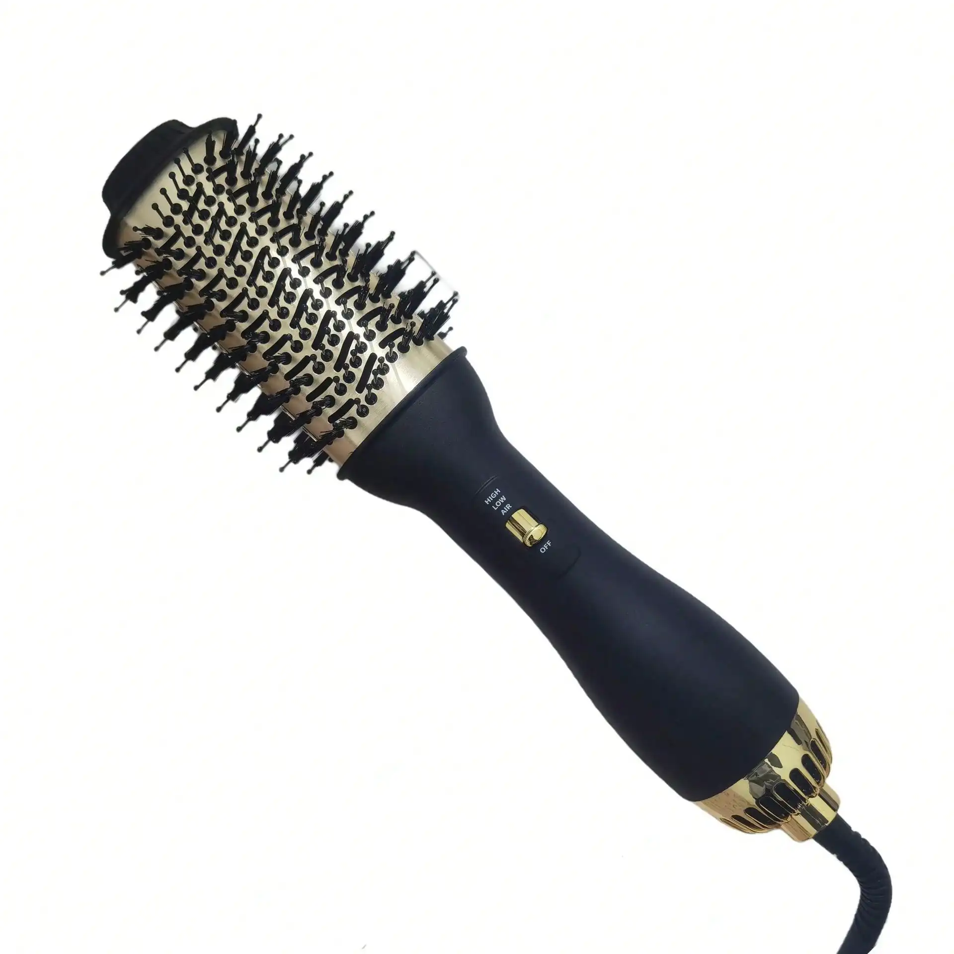 New 3-In-1 Hot Air Comb Roll Straight Dual-Purpose Negative Ion Blowing Comb Electric Blowing Quick Styling Hair Straightening Comb long-lasting volume 1 Set of Festival Gifts, Quick Heating, Ergonomic Handle, Hair and Beauty Tools, Travel Items