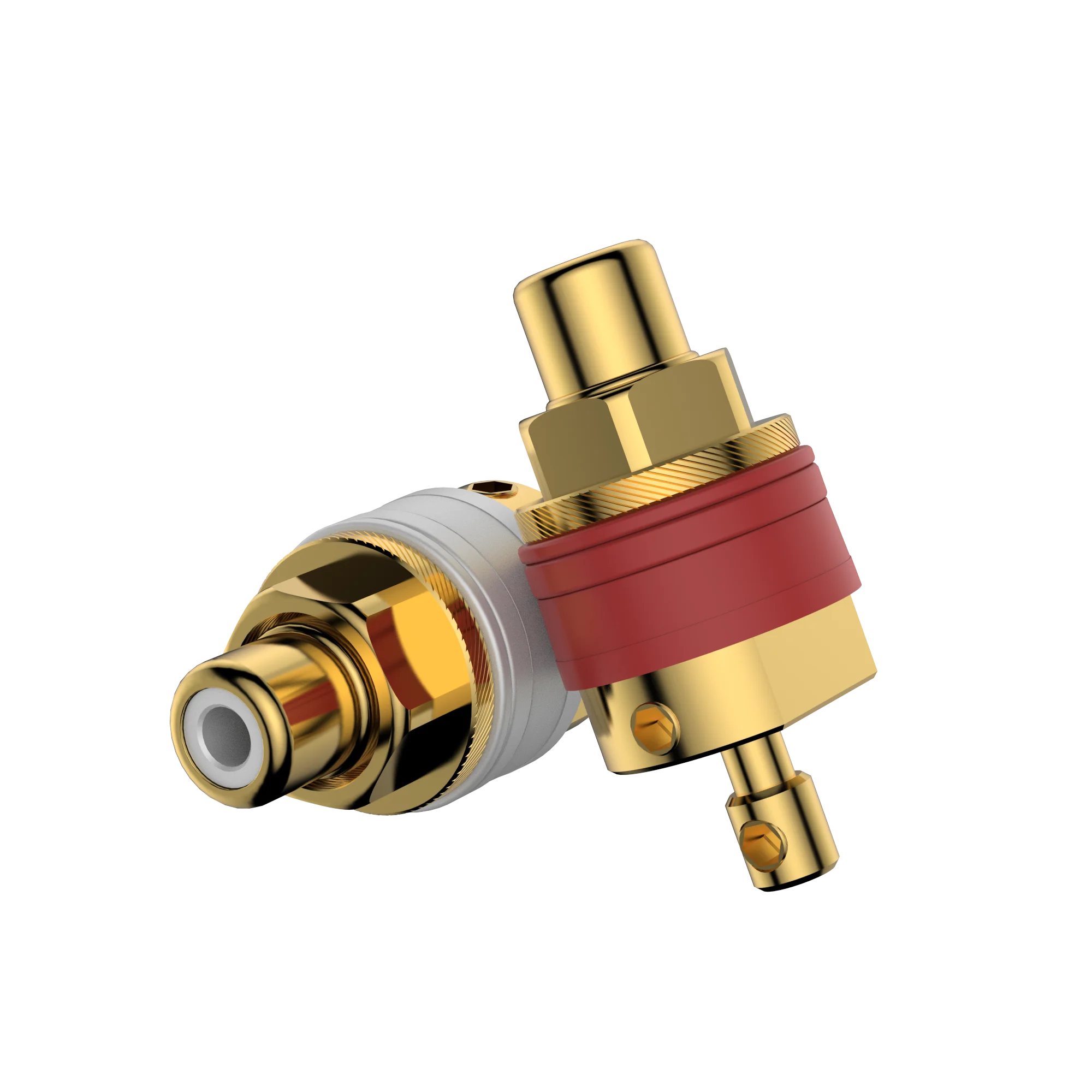 Viborg RC102G RCA Connector Pure Copper RCA Socket Solder RCA Female Socket Hifi for Audio Connector