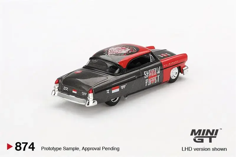 (Pre-order) blister box - MINI GT 1:64 Lincoln Capri Hot Rod 1954 Shadow Puppet Diecast Model Car