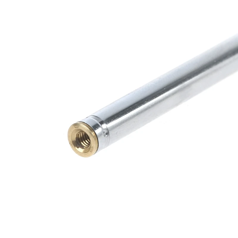 80mm Length 5 Section Telescoping Stainless Steel AM FM Replacement Radio TV Antenna Receiver Telescopic Aerial For Radio