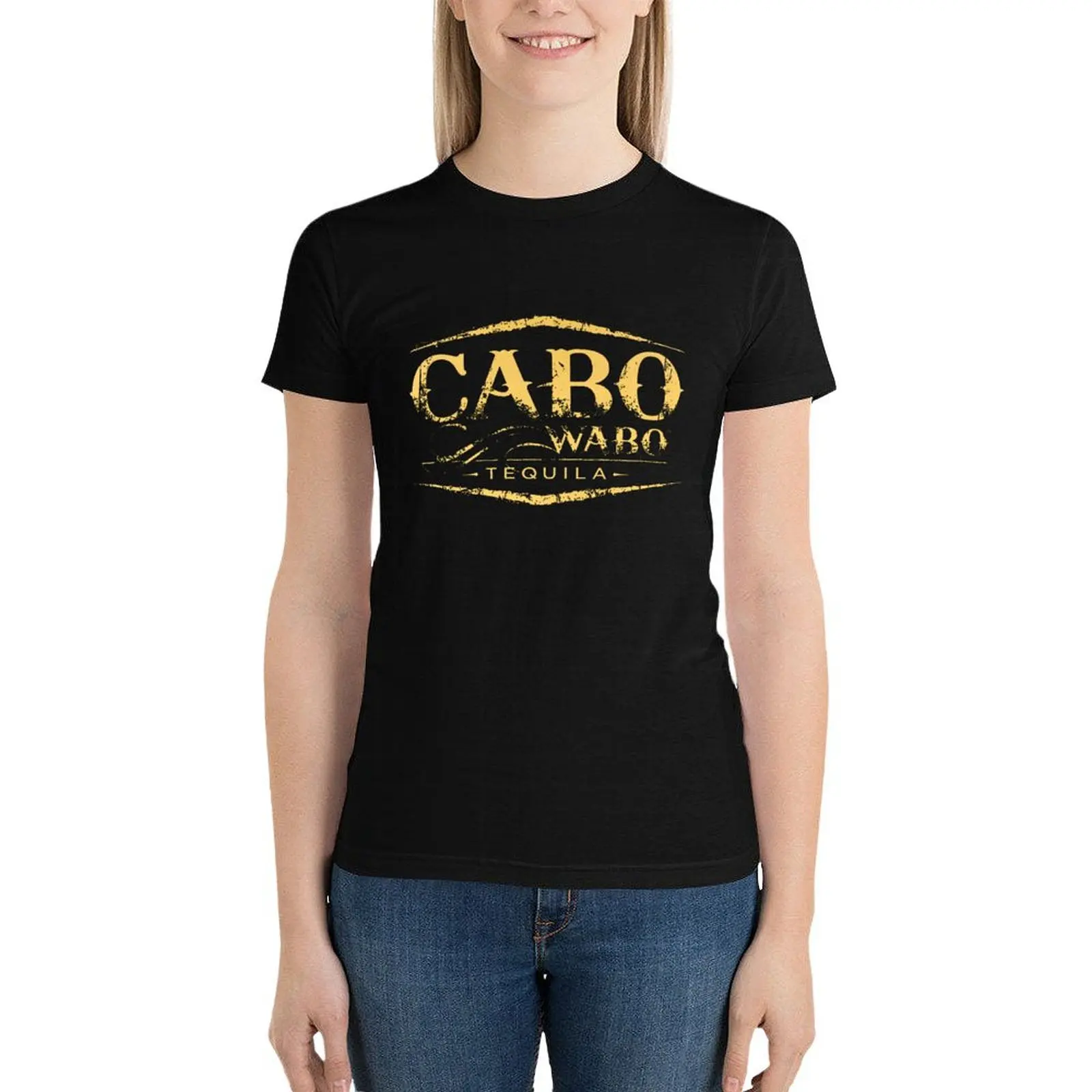 Cabo Wabo Tequila T-Shirt summer top tops Short sleeve tee T-shirt Women