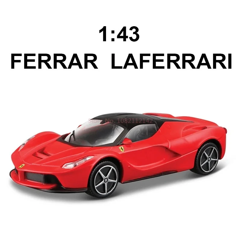 Hot Bburago 1:43 Ferrari F40 458 SF90 458 Spider Original Diecast  Miniature Art Boutique Xmas Kid Boy Toy Collection Car Models