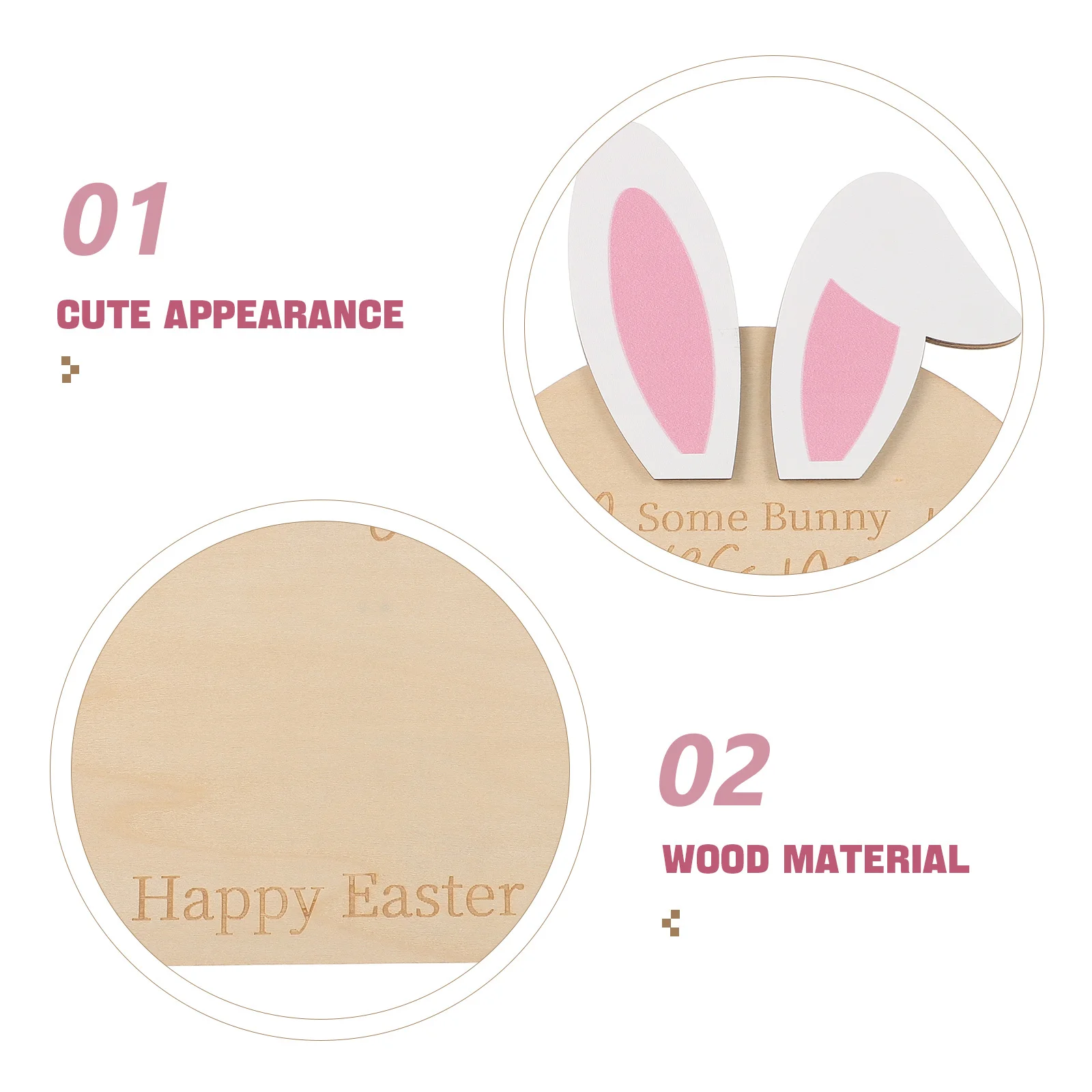 لوحة تذكارية لبصمة قدم الطفل، لوحة أرنب عيد الفصح الخشبية، ديكور الحضانة، مجموعة زينة بصمة اليد، ذاكرة حديثي الولادة #3