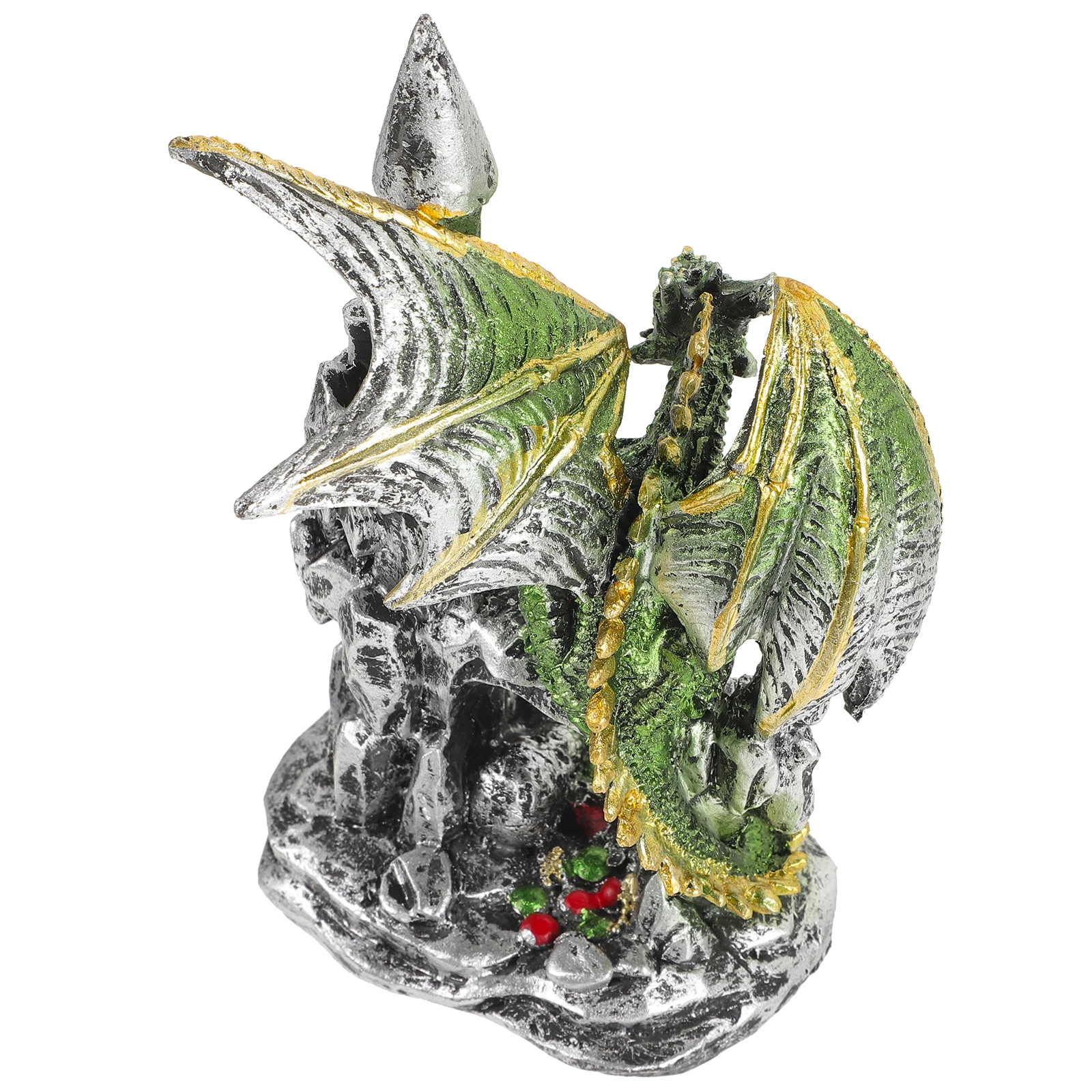 

Resin Castle Dragon Halloween nament Decor for Home Party Art Craft Scene Layout Desktop Supplies 7139D 0101 Colored