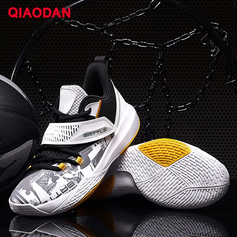 

QIAODAN Basketball Shoes For Men 2023 High-top Professional Elegant Fashion Cushioning Non-slip Male Sneakers XM45210106