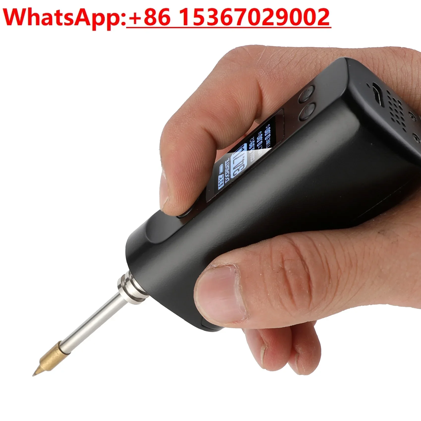 Large screen LED wireless portable usb charging electric soldering iron 75W  l welding repair 510 interface constant temperature