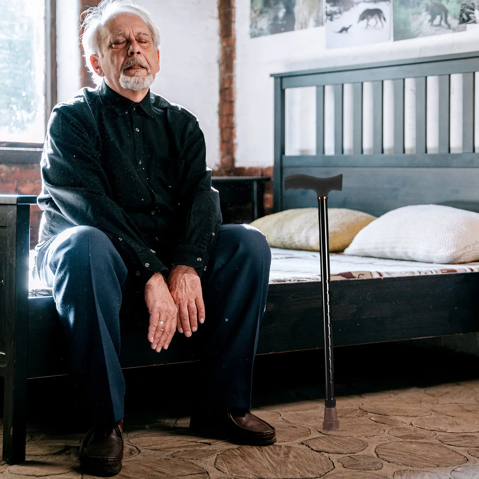 

2 шт. эргономичных нескользящих рукояток для тростей, прочные сменные рукоятки для палок, аксессуары для людей старшего возраста