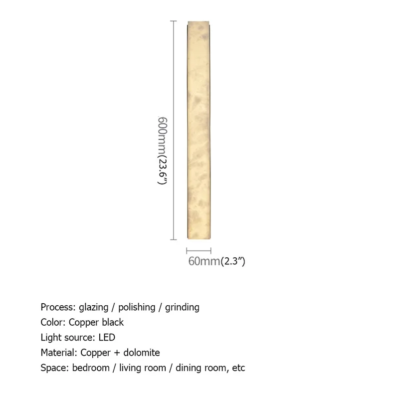 BERTH Latão Moderno Interior Arandela Lâmpada de Parede Quarto Luxo Mármore LED Luz Varanda Para Casa Corredor